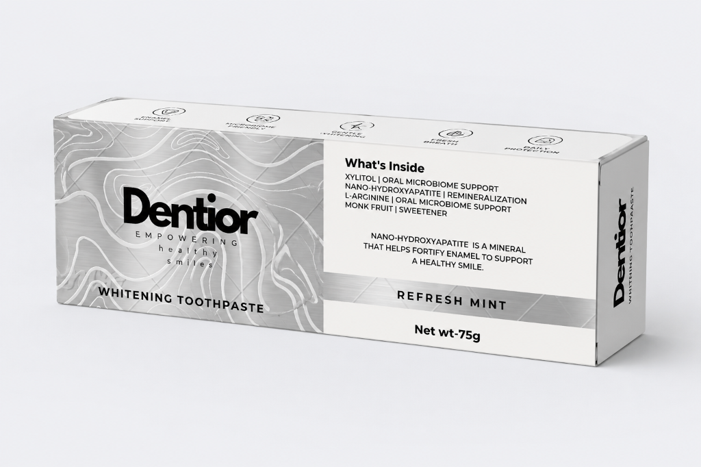 Dentior premium silver packaging box